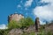 Medieval castle of kaysersberg village - the typical