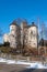 Medieval Castle in Niedzica, Poland, in winter