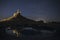 Medieval castle, night photography, Castillo de Montuenga, Soria, Spain