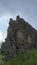 Medieval Castle Ruins in Latvia Rauna. Old Stoune Brick Wall of Raunas Castle