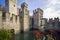 Medieval castle Scaliger in old town Sirmione
