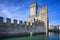 Medieval castle Scaliger in old town Sirmione