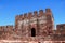 Medieval castle tower and battlements, Silves, Portugal.