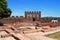 Medieval castle tower and ruins, Silves, Portugal.