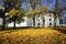 The medieval castle in Turku in autumn, Finland