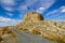 Medieval castle and windmills of Consuegra in Toledo province, C