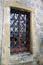 Medieval Castle Window with Cross Lattice Guard