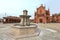 Medieval cathedral in Pollenzo in Piedmont, Italy