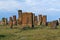 Medieval cemetery with early khachkars in Noratus in Armenia