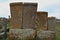 Medieval cemetery with early khachkars in Noratus in Armenia