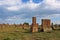 Medieval cemetery with early khachkars in Noratus in Armenia