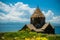 Medieval church on Sevan lake, Armenia horizontal