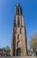 Medieval church tower Onze Lieve Vrouwetoren in Amersfoort