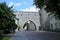 Medieval city gate. Fragment of the old fortress wall