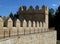 The medieval city walls against vivid blue sky, Avila