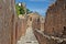 Medieval city walls in Rocca San Giovanni, Chieti, Abruzzo, Ital