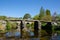 Medieval Clapper Bridge, Devon, England