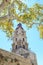 Medieval clock tower roloi in old town Rhodes, Dodecanese