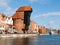 The medieval Crane in Gdansk marina