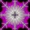 Medieval cross dark fractal with violet color