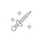 Medieval, dagger icon. Element of medieval period icon. Thin line icon for website design and development, app development.