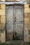 Medieval door in Chateau de Montfort - Dordogne region of France