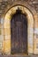 Medieval door of St Augustine\\\'s Abbey Canterbury Kent United Kingdom