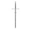 Medieval Double Edged Two Handed Sword on white background. 3D illustration