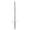 Medieval Double Edged Two Handed Sword on white background. 3D illustration