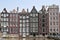 Medieval facades in Amsterdam Netherlands