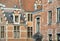 Medieval facades in historical part of Brussels