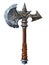 Medieval fantasy battle axe - digital illustration