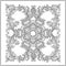 Medieval floral royal pattern. Decorative symmetry arabesque. Co