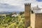 Medieval fort wall in the Spanish Moor town of Ronda, Spain