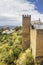 Medieval fort wall in the Spanish Moor town of Ronda, Spain