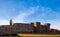 Medieval fortress, Gonzaga Saint George Giorgio castle in Italy, Mantua Mantova