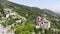 Medieval Fortress on a hill in eastern Europe, Bulgaria. Bulgarian antique and heritage stronghold fortification on a rock.