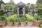 Medieval fountain in Arundel Castle garden, England