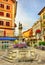 Medieval fountain in the old town of Lucerne, Switzerland