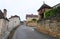 Medieval french town with pigeonnier