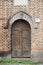 Medieval front door in Rome