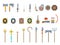 Medieval Game Weapons Set Fantasy RPG Vector Icons Flat Design Vector Illustration