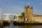 medieval gate and drawbridge, Zierikzee, Zeeland, Netherlands