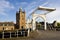 medieval gate and drawbridge, Zierikzee, Zeeland, Netherlands