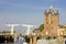 medieval gate and drawbridge, Zierikzee, Zeeland, Netherlands