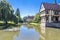 Medieval gatehouse and bridge of the Steinfurt Castle