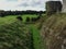 Medieval Helmsley castle ruins, Yorkshire
