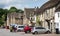 Medieval high street in Lacock , Wiltshire, UK