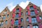 Medieval historical facades in Amsterdam Netherlands