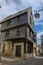 Medieval houses in the old town. Chinon. France